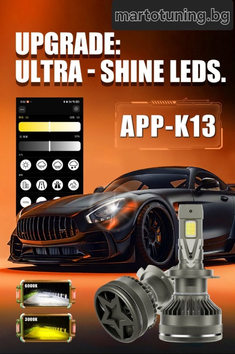 SMART LED Крушки  H7 H1 H4 APP-K13 ново поколение